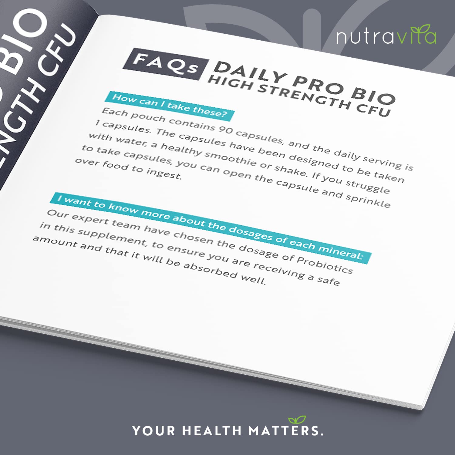 Probiotics for Gut Health - 90 Vegan Capsules (Not Tablets) for Bloating Relief Nutravita buy supplements canada