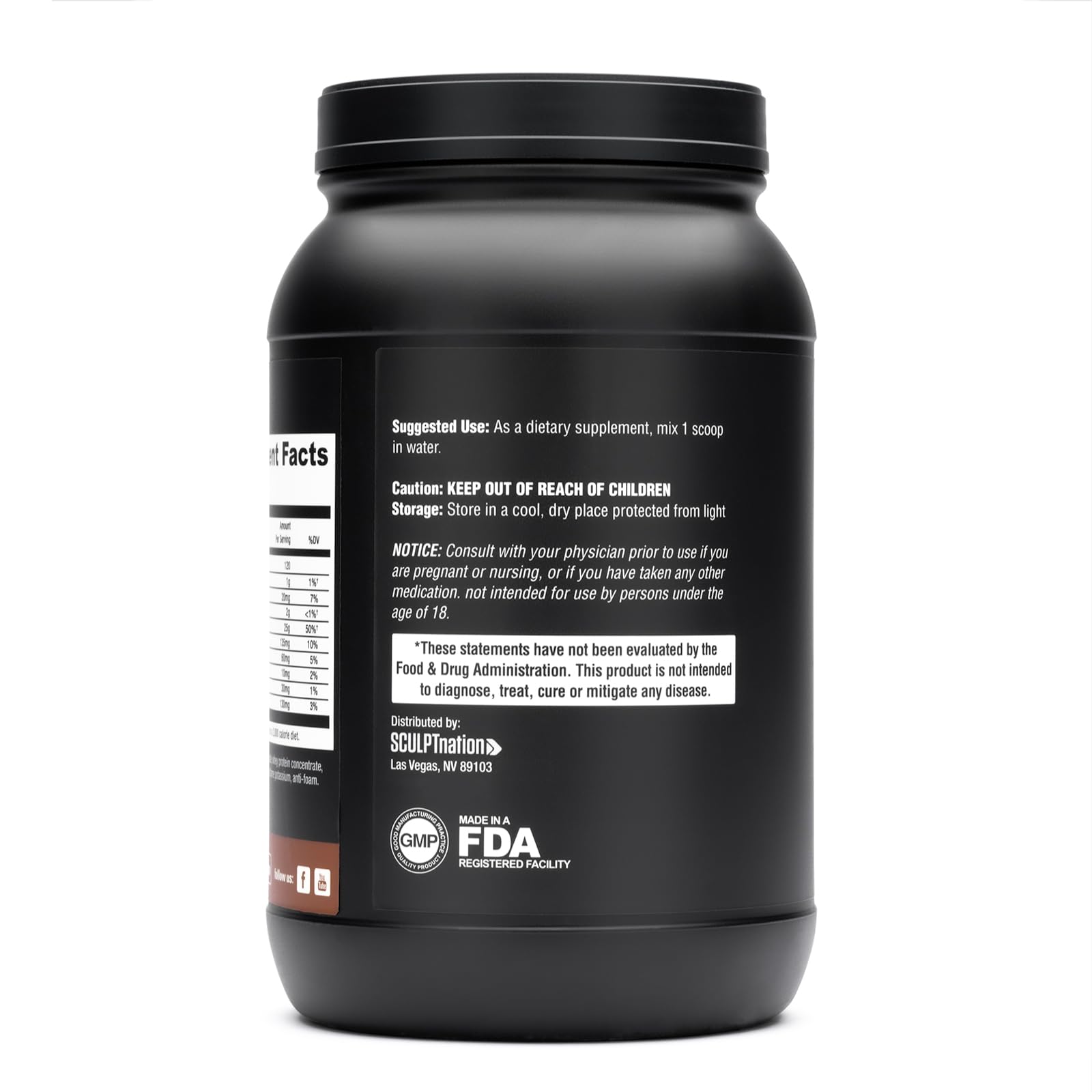 Sculpt Nation by V Shred Protein Powder (Chocolate) - Premium Whey Protein Powder Sculpt Nation buy supplements canada
