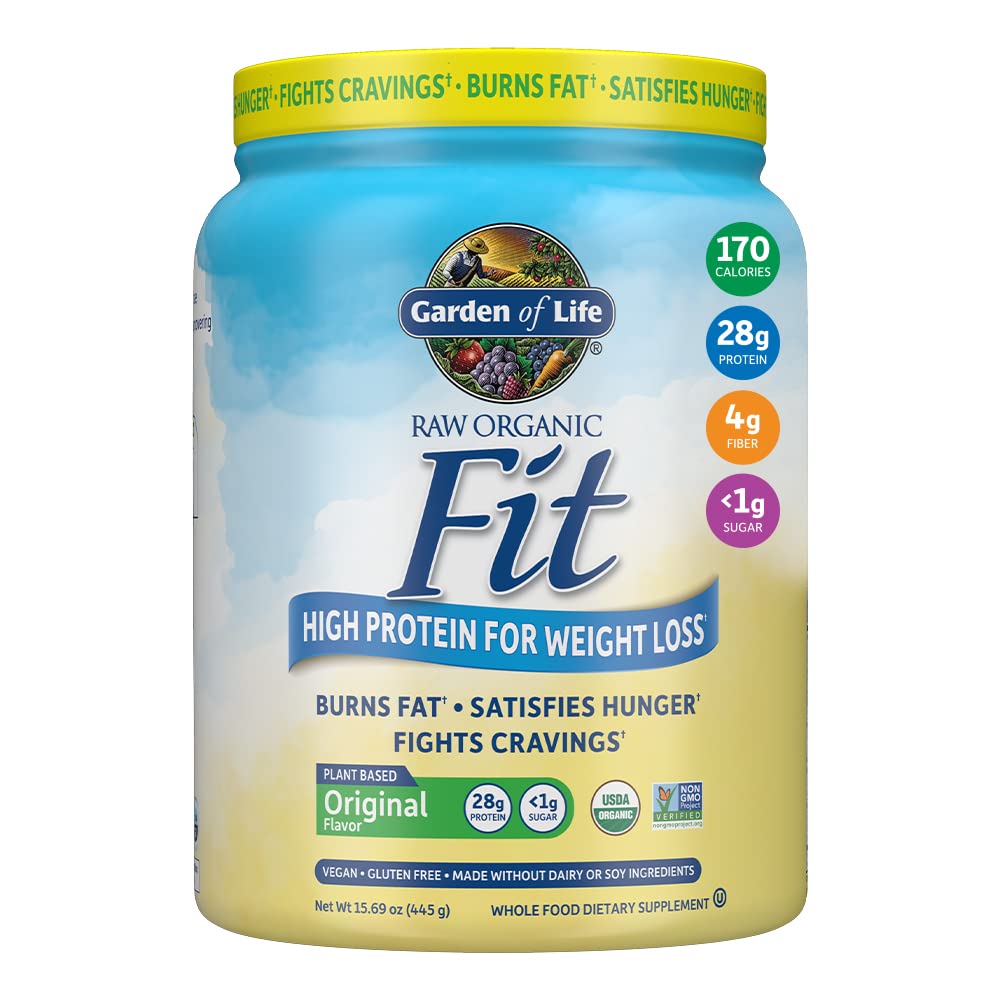 Garden of Life Raw Organic Fit Powder, Original - High Protein for Weight Loss (28g) Plus Garden of Life buy supplements canada