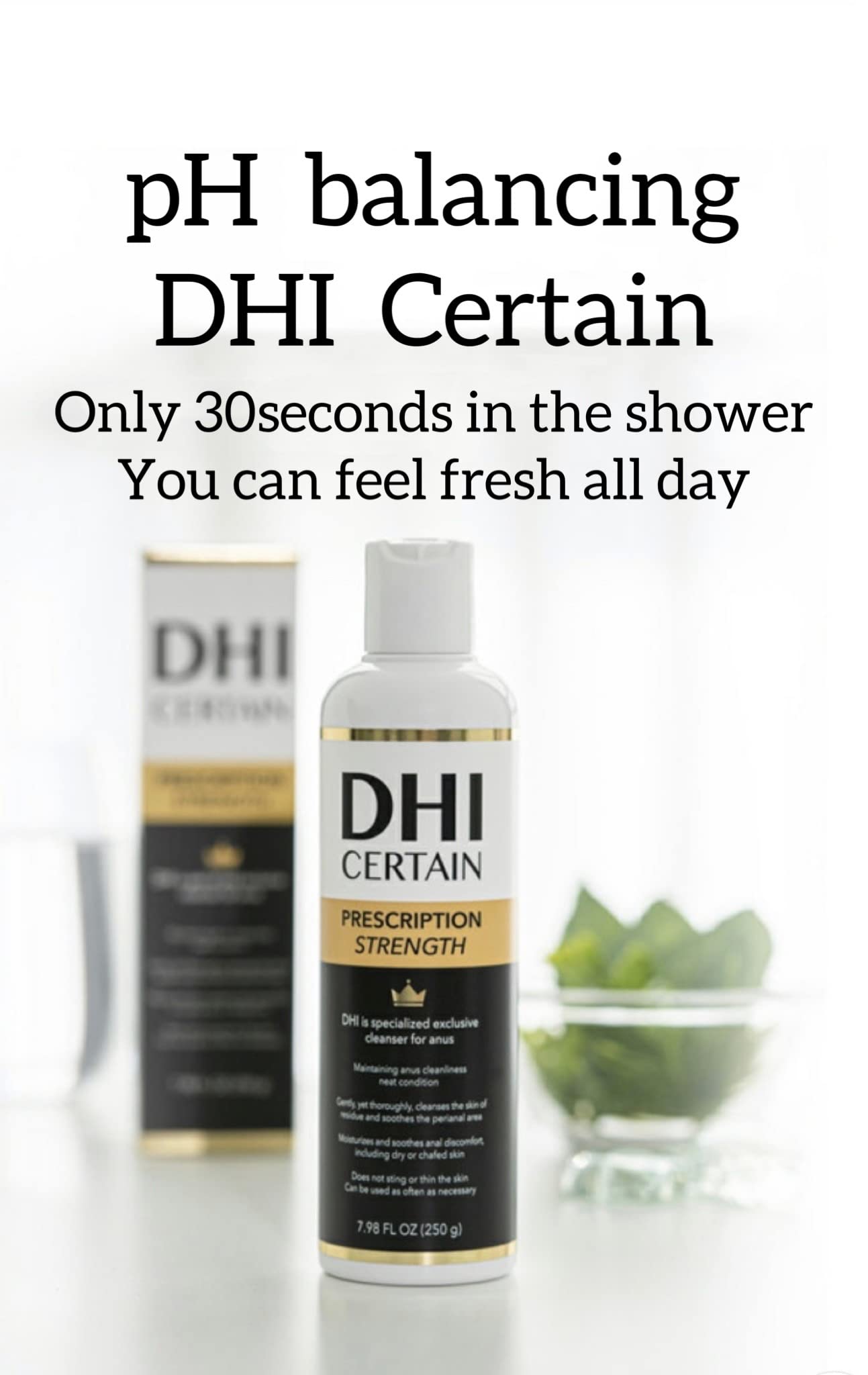DHI PROBIOTIC Certain Intimate Wash for Men with 3 kinds of probiotics plus 20 Premium Natural DHI buy supplements canada