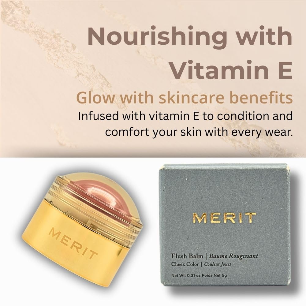 MERIT Flush Balm Cream Blush – Archival Cool Mauve | Hydrating Radiant Cheek & Lip Tint Stick with Vitamin E | Lightweight, Buildable, Vegan & Cruelty-Free Blush Merit buy supplements canada