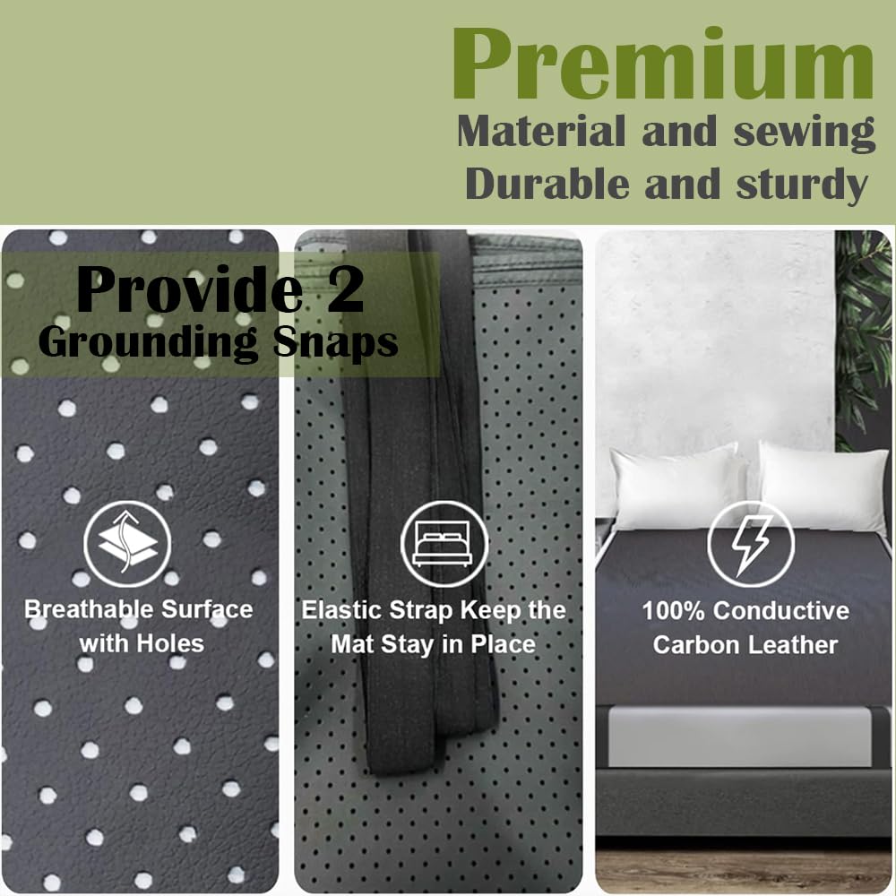 Grounding Mat for Sleeping, Grounding Sheet forBed, Earth Mat Connected for Pain Relief FOPPON buy supplements canada