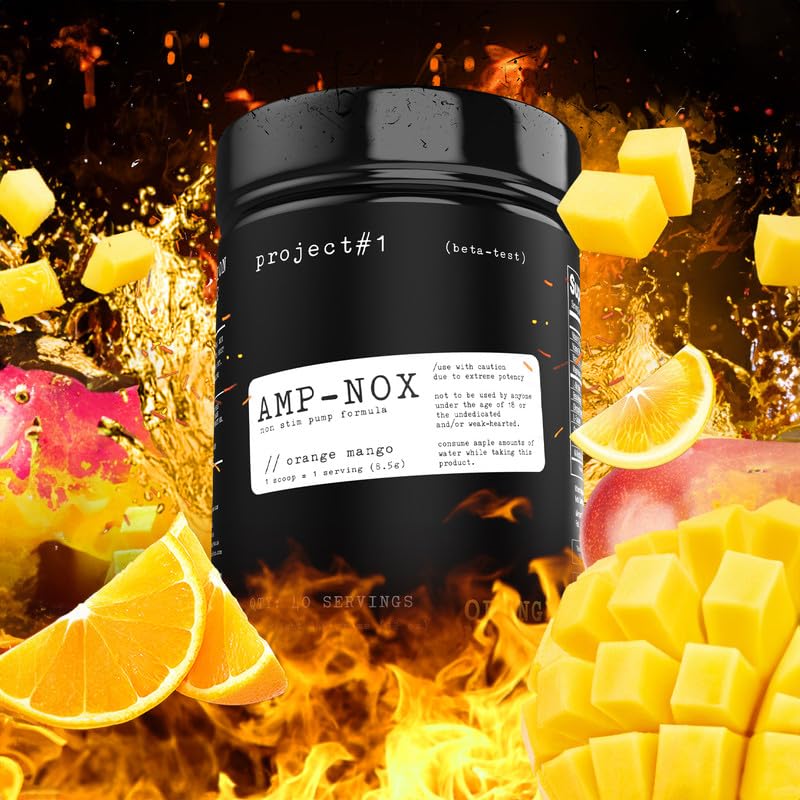 Project #1 AMP-NOX: Pre & Post Workout Powder to Boost Focus & Pump | Energizing Project #1 buy supplements canada