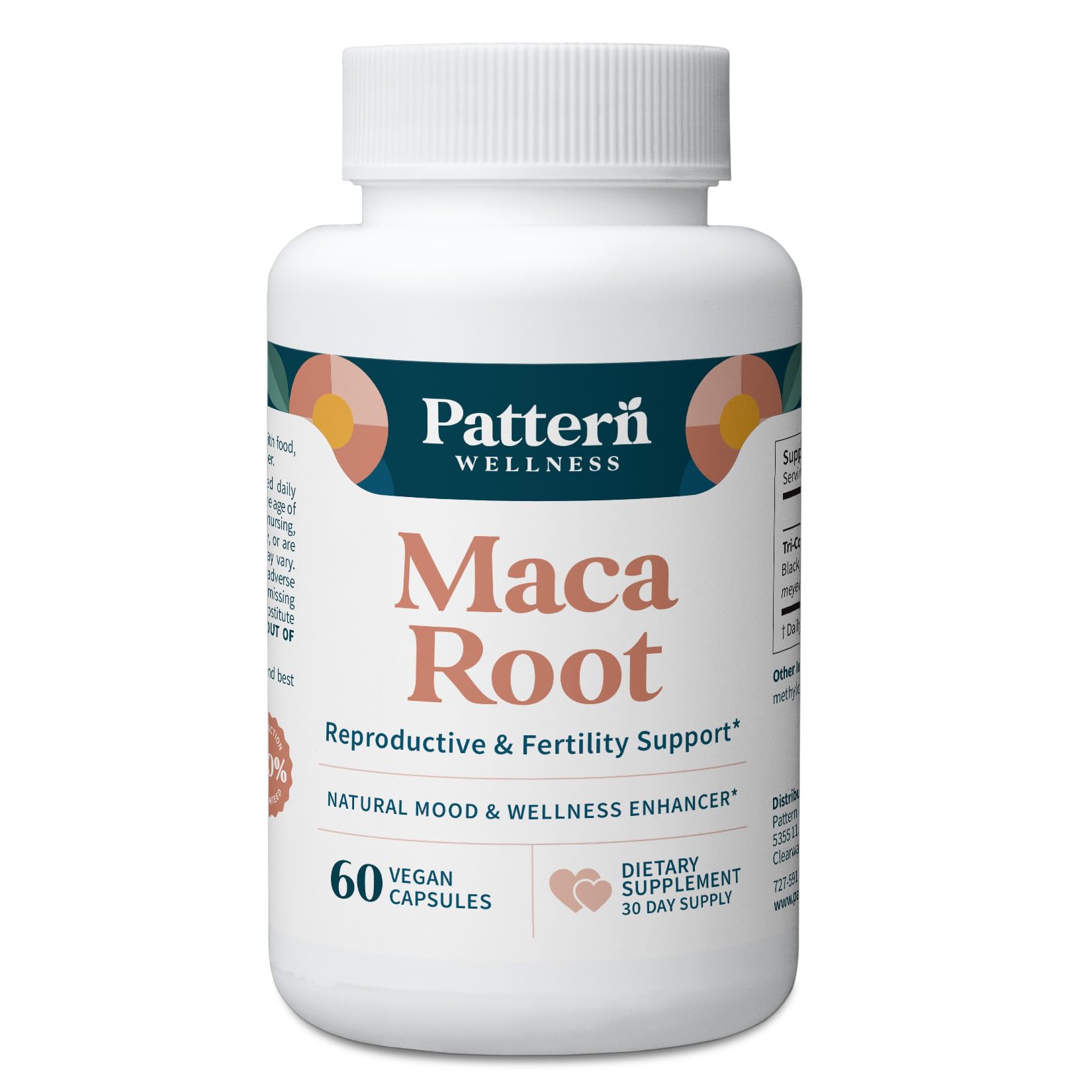 Pattern Wellness Maca Root Extract 20:1-500mg Per Serving – for Men & Women – Tri-Color Black/Red/Yellow Blend – 60 Vegan, Non-GMO Capsules Pattern Wellness buy supplements canada