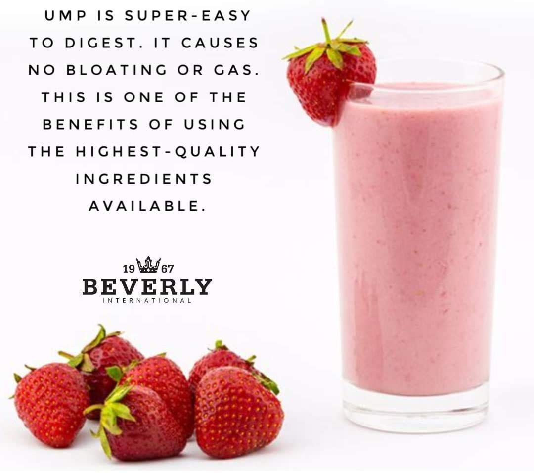 Beverly International UMP Protein Powder, Strawberry. Unique Whey-Casein Ratio Beverly International buy supplements canada