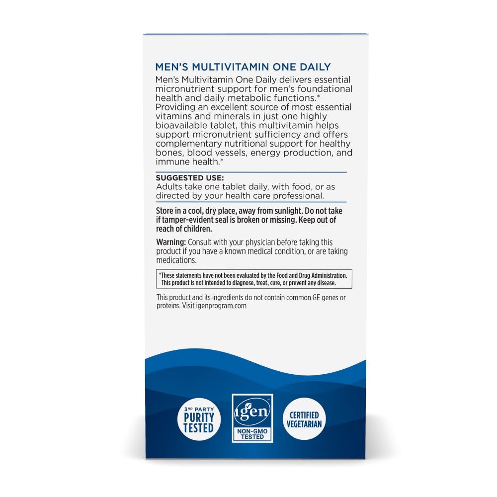 Nordic Naturals Men’s Multivitamin One Daily - Bone, Energy, & Blood-Vessel Support - Immunity Supplement - 20 Essential Nutrients - 30 Tablets - 30 Servings Nordic Naturals buy supplements canada