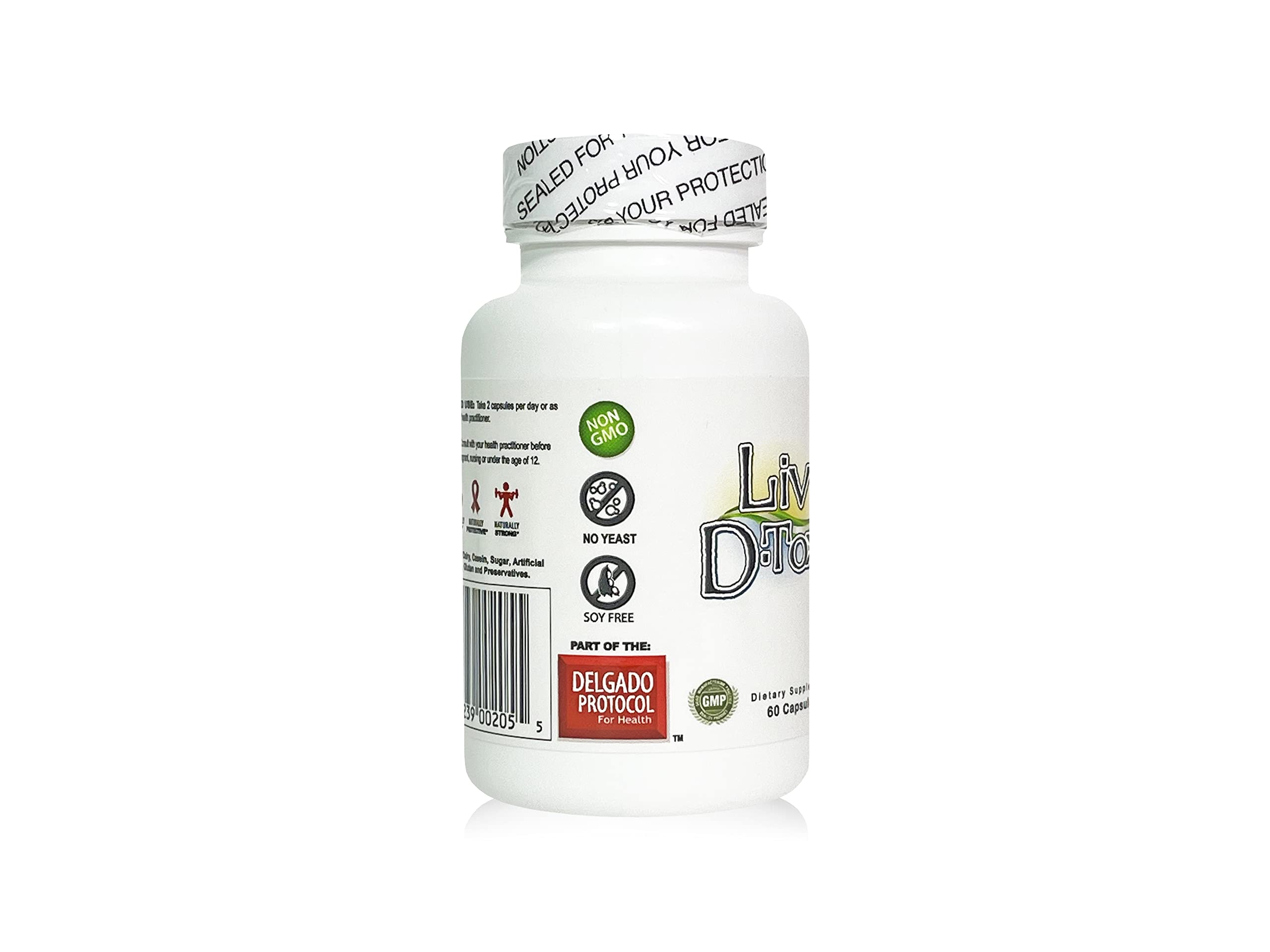 Liv D-Tox - 60 Capsules - Liver Detox and Cleanse Support Health Supplement, with Turmeric The Delgado Protocol for Health buy supplements canada
