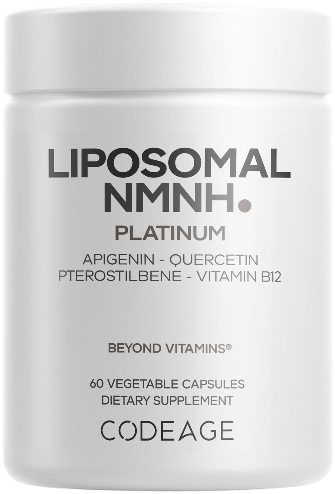 Codeage Liposomal NMNH Platinum - 500 mg NMNH Supplement, NAD+ Precursor with Quercetin, Pterostilbene, Apigenin, Active B Vitamins B2 Riboflavin & Vitamin B12 Methylcobalamin - Non-GMO - 60 Capsules Codeage buy supplements canada