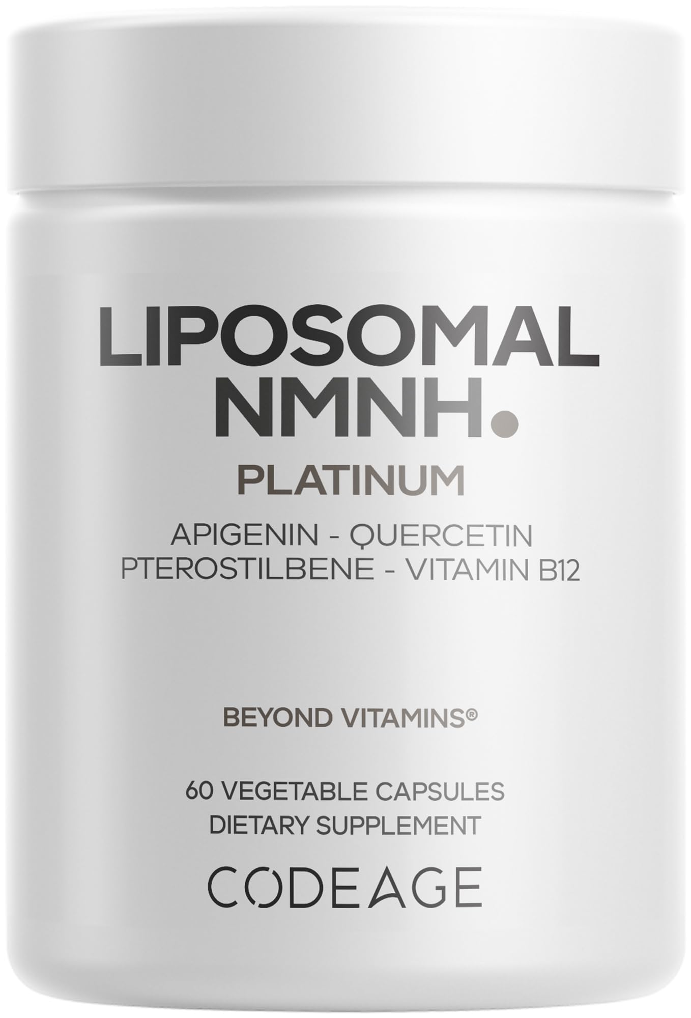 Codeage Liposomal NMNH Platinum - 500 mg NMNH Supplement, NAD+ Precursor with Quercetin, Pterostilbene, Apigenin, Active B Vitamins B2 Riboflavin & Vitamin B12 Methylcobalamin - Non-GMO - 60 Capsules Codeage buy supplements canada