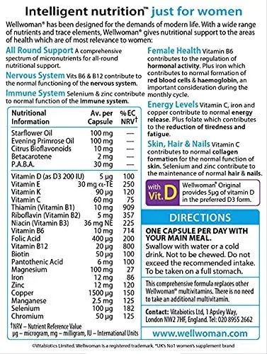 Vitabiotics Wellwoman Wellwoman 90 Tablets Wellwoman buy supplements canada
