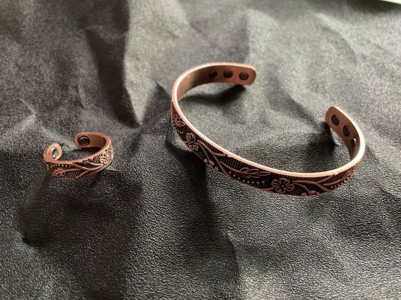 FASCIO Copper Bracelets and Copper Ring for Women Men,Adjustable Magnetic Lymphatic FASCIO buy supplements canada
