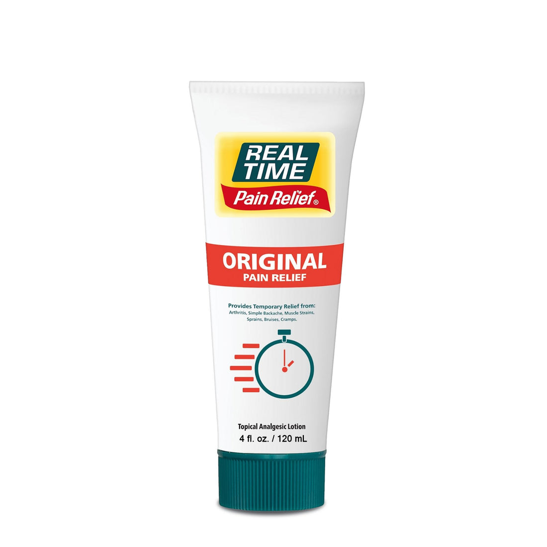 Real Time Pain Relief Cream 4oz Tube | 17 Natural Ingredients: 1.25% Menthol, Arnica & MSM | Muscle Strain & Joint Discomfort Relief for Arthritis, Cramps, Sprains, Bruises, Hands, Back & Knee Pain Real Time Pain Relief buy supplements canada
