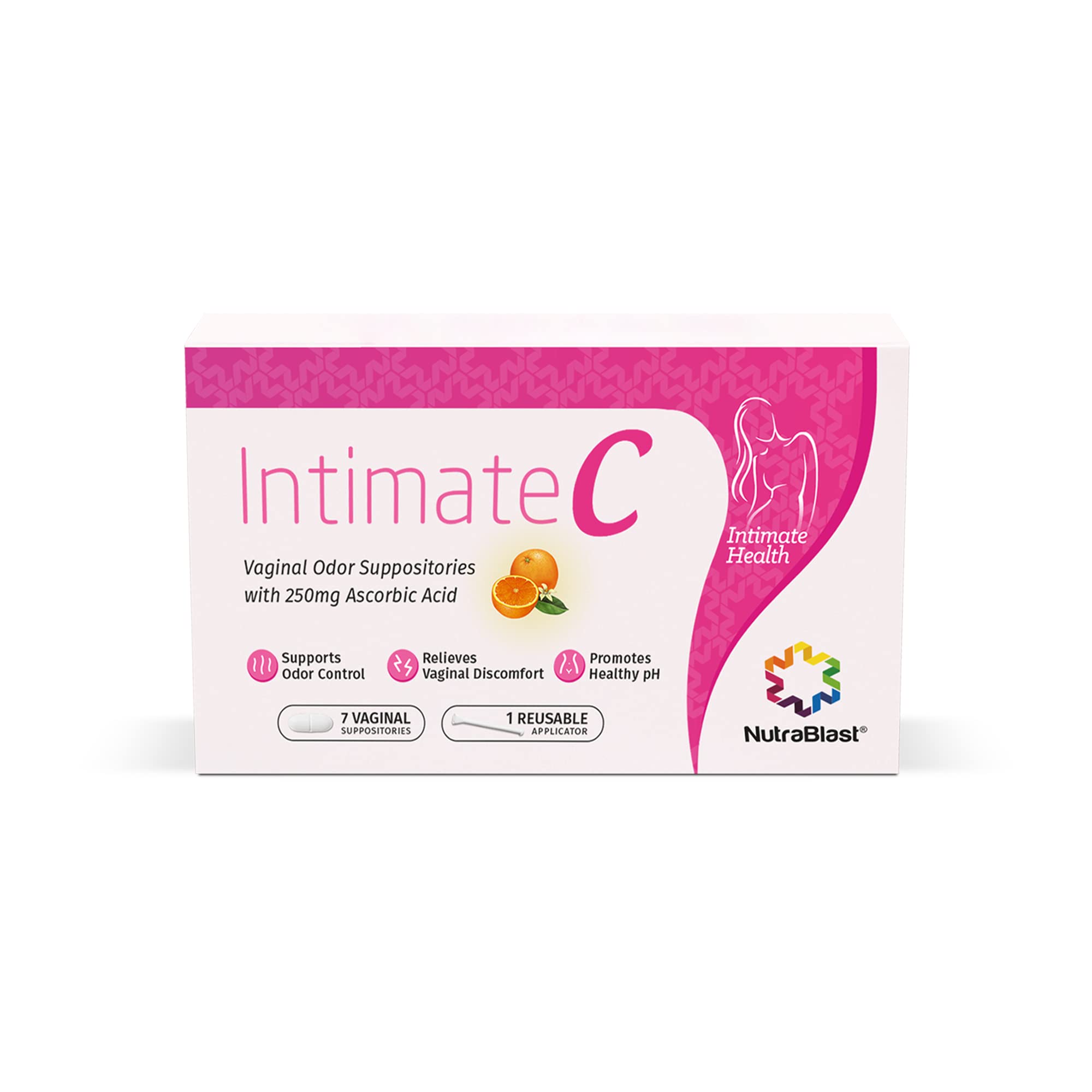 NutraBlast IntimateC Vaginal Odor Suppositories | 250mg Ascorbic Acid | Supports Odor Control NutraBlast buy supplements canada