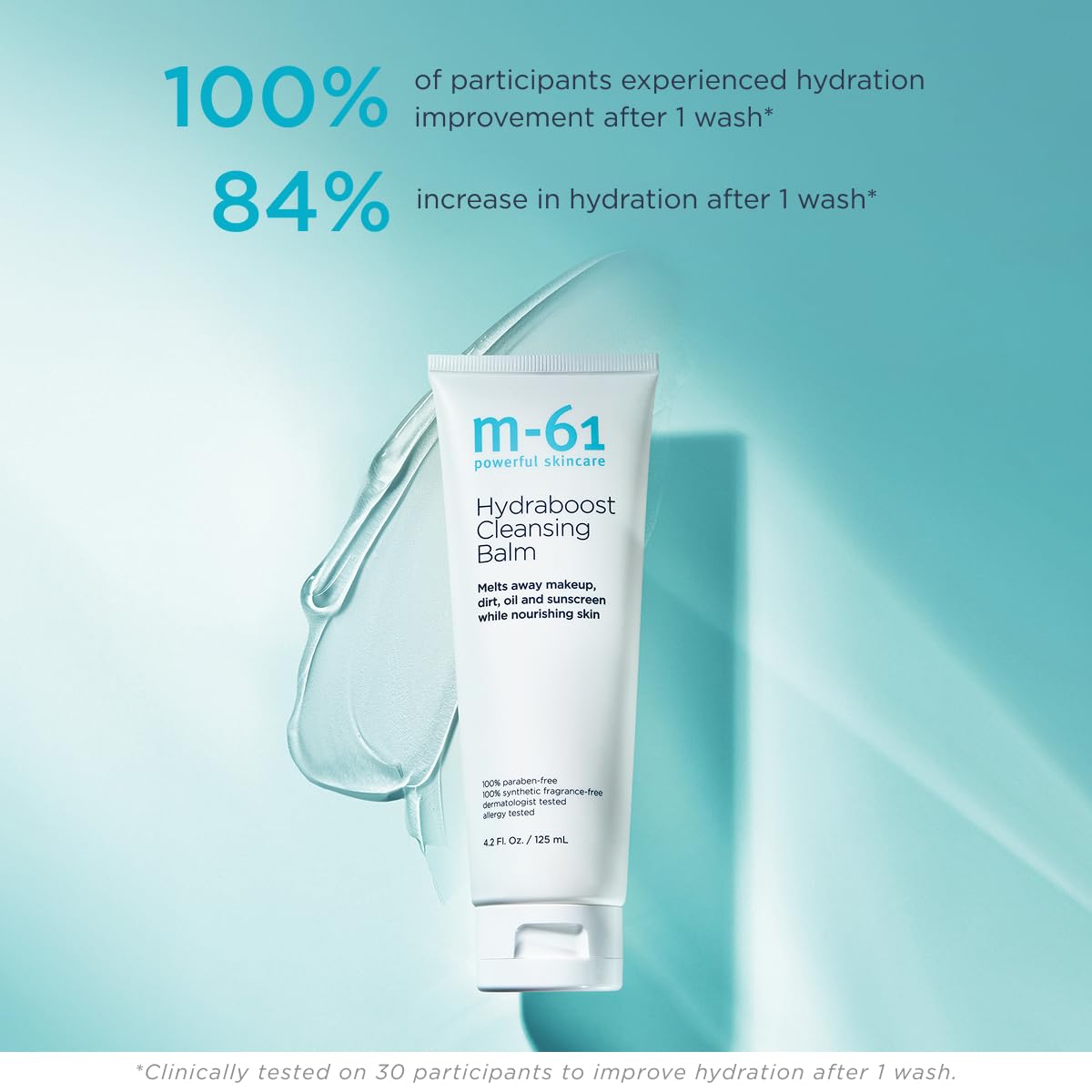 m-61 Hydraboost Cleansing Balm | Makeup Removing Cleanser Balm Melts Away Dirt, Oil, and Sunscreen | Fragrance Free | Derm & Allergy Tested | Made in USA | 4.2 Fl Oz m-61 buy supplements canada