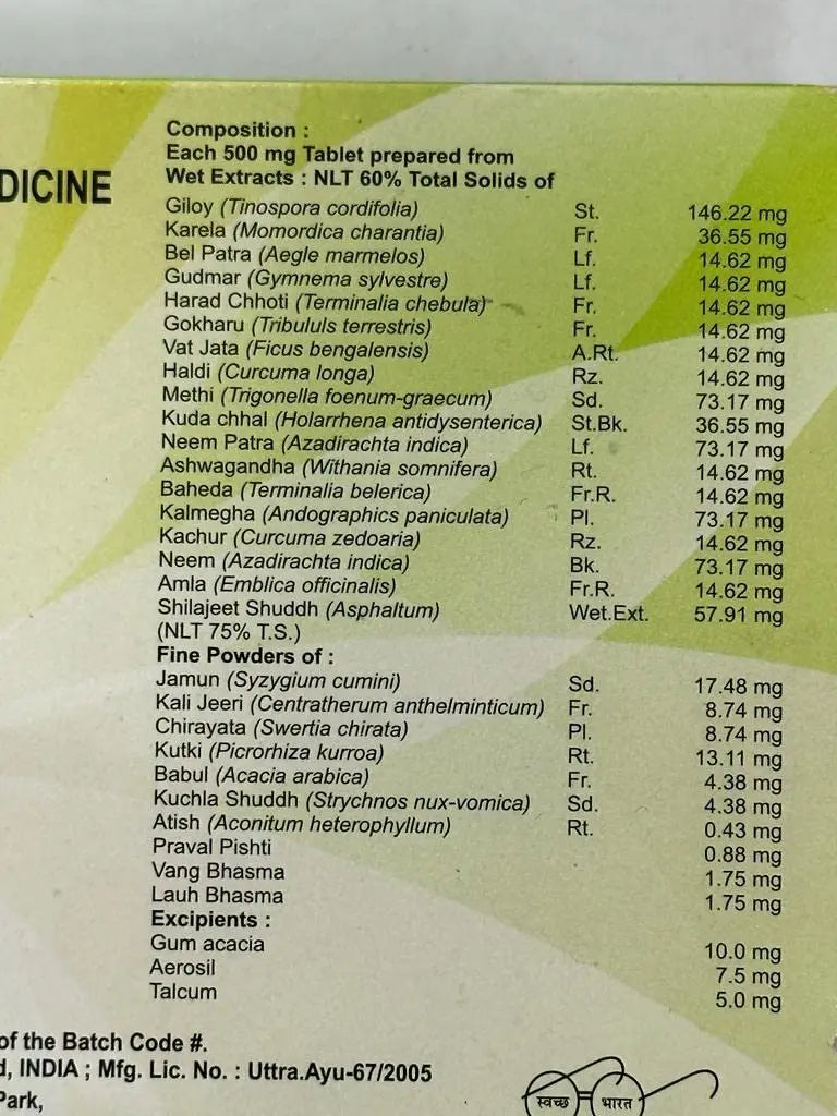 Divya Madhunashini Vati (120 Tablets) patanjali buy supplements canada