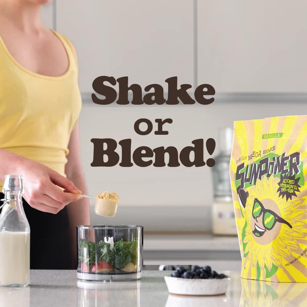 SunPower Vegan Protein Powder - 21g Plant Protein per Serving - Pea, Sunflower SunPower buy supplements canada