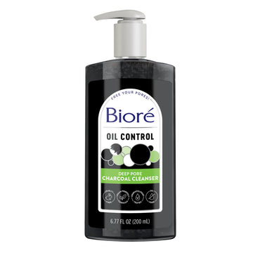 Biore Deep Pore Charcoal Face Wash, Daily Facial Cleanser for Dirt & Makeup Removal, for Oily Skin, 6.77 Oz Bioré buy supplements canada