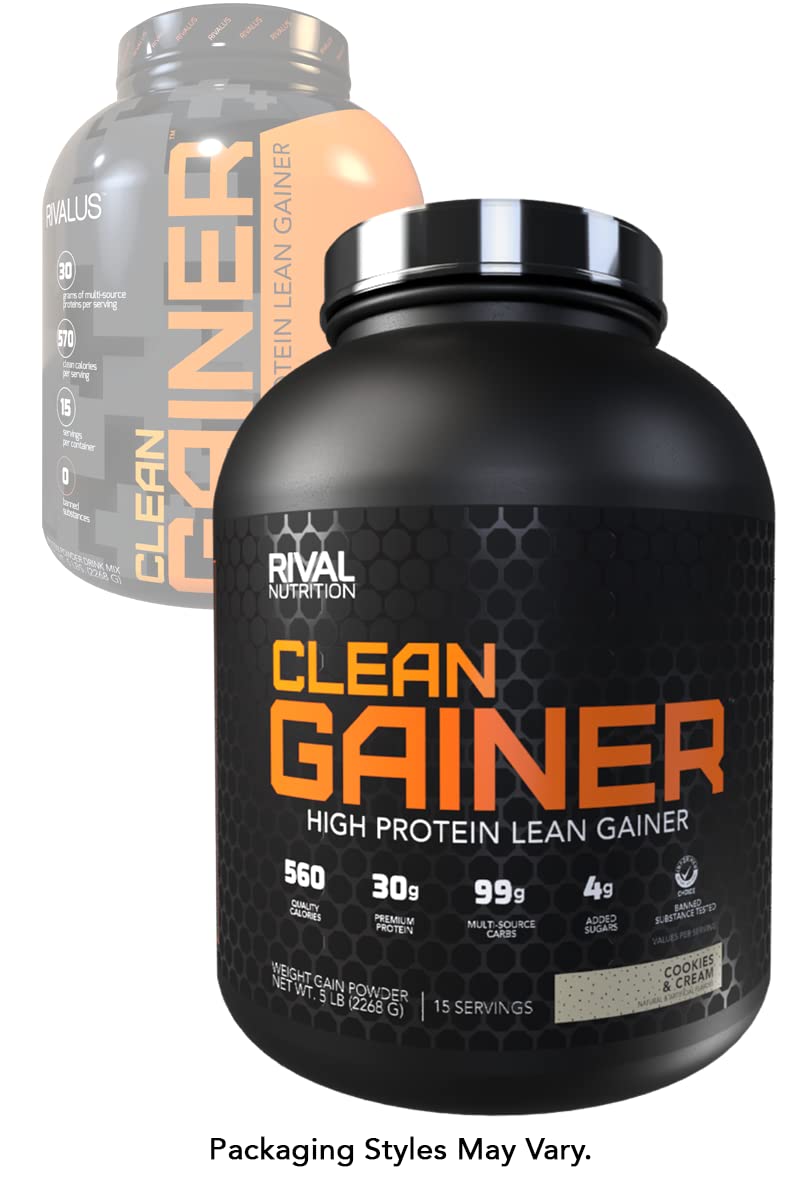 Rivalus Clean Gainer - Cookies & Cream, 5lbs Rivalus buy supplements canada