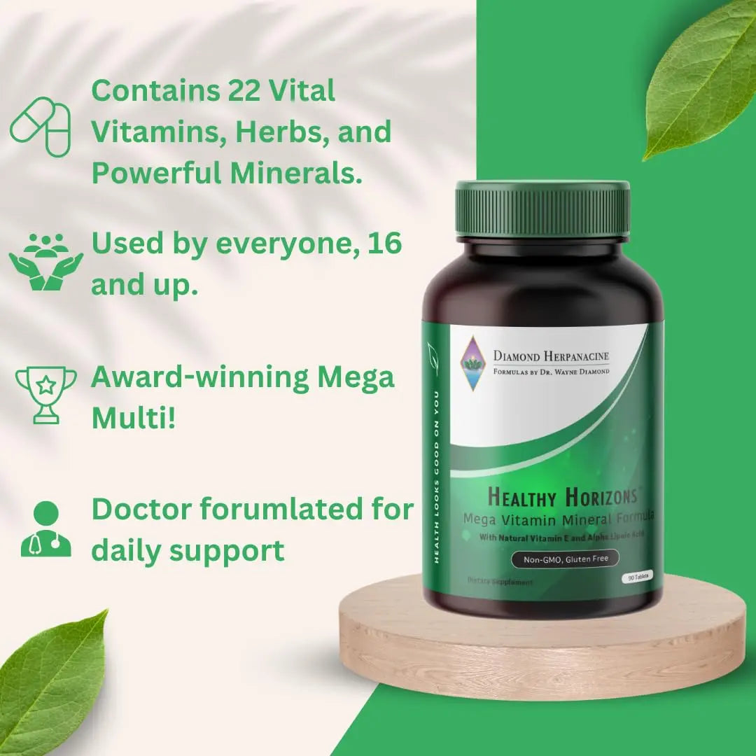Herpanacine Diamond Healthy Horizons Multivitamin - Natural Multivitamin to Support Stress Relief and Provide Essential Nutrients Herpanacine buy supplements canada