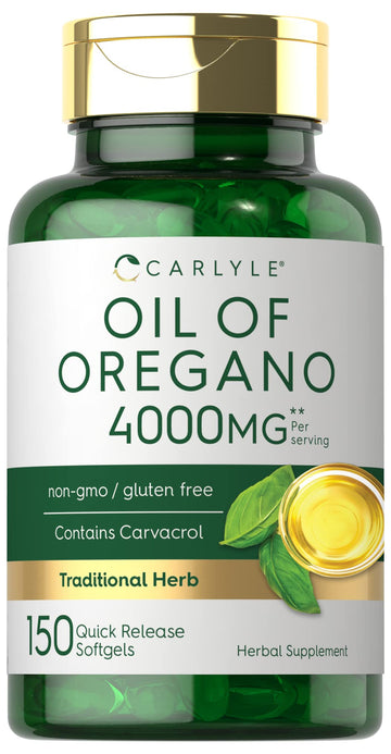 Oregano Oil Extract | Max Potency | 150 Softgel Capsules | Non-GMO and Gluten Carlyle buy supplements canada