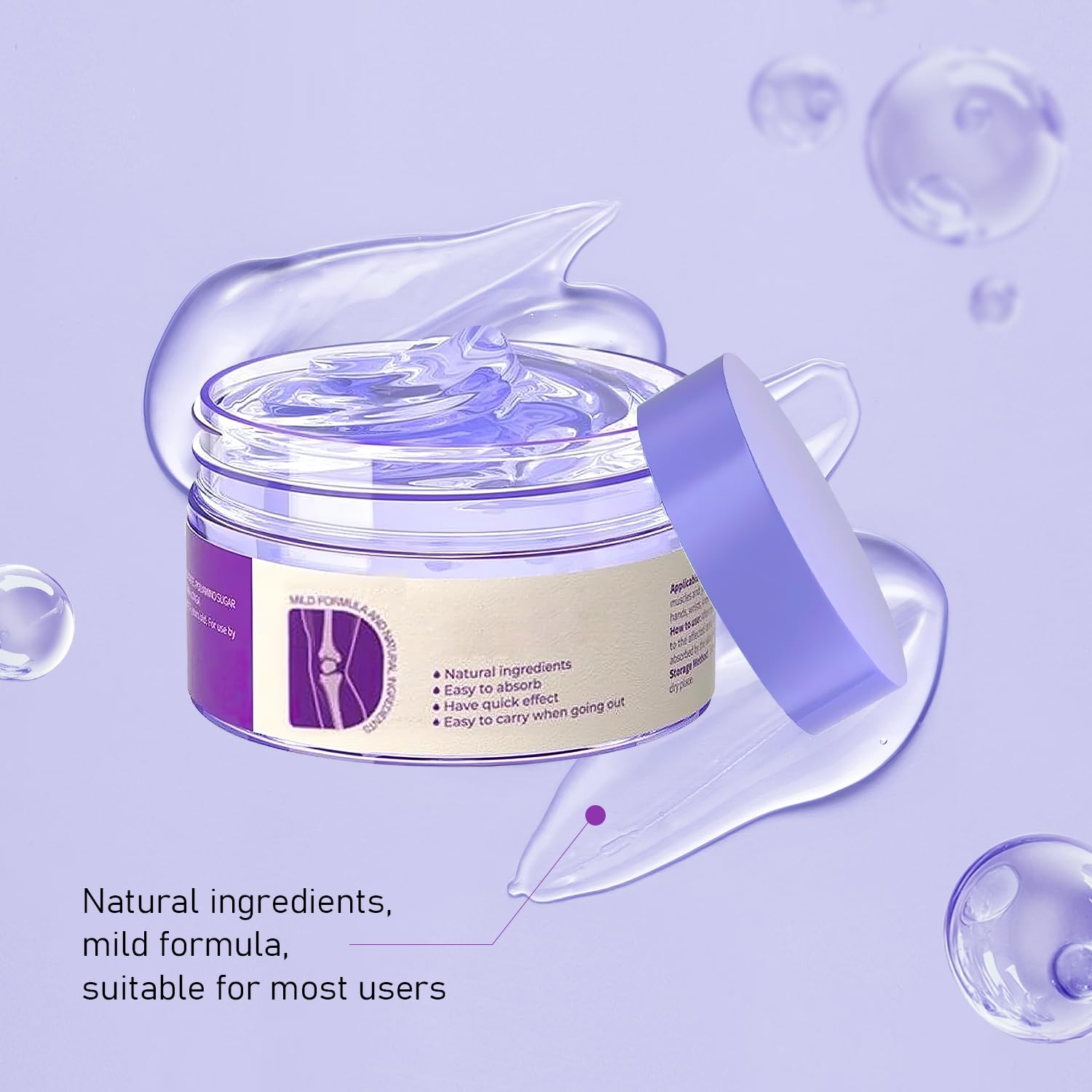 2PCS Soothing Relief Massage Gel, Joint Gel Purple Gel Cooling Activities Throughout The Body, Soothing Knees, Lumbar, Neck, Back, Shoulders, Hands, and Feet iaredon buy supplements canada