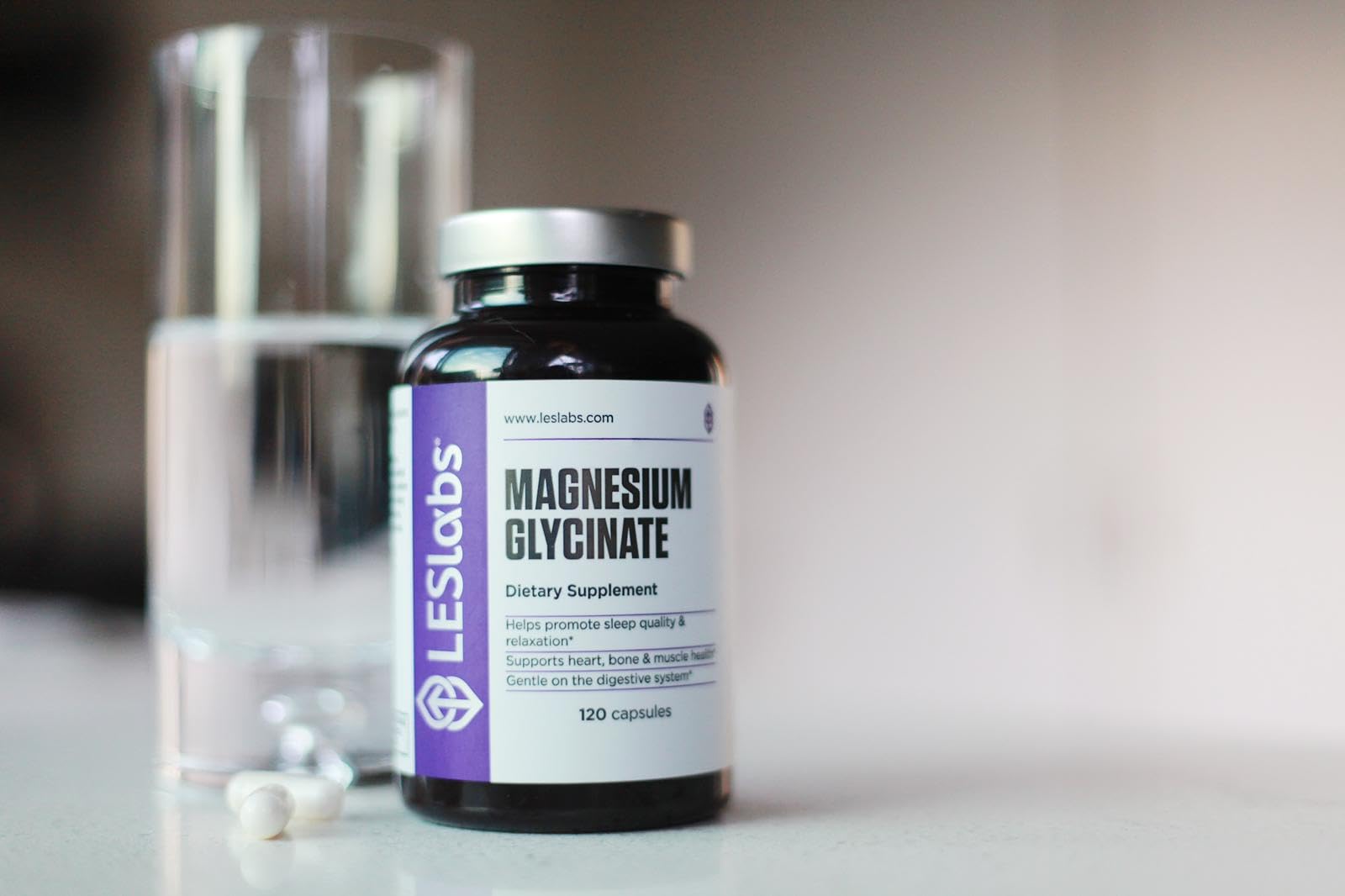 LES Labs Magnesium Glycinate – Supports Restful Sleep, Heart Health, Stress Relief, Metabolism, Nerve & Muscle Function, Gentle on The Digestive System – Non-GMO Supplement – 120 Capsules LES Labs buy supplements canada