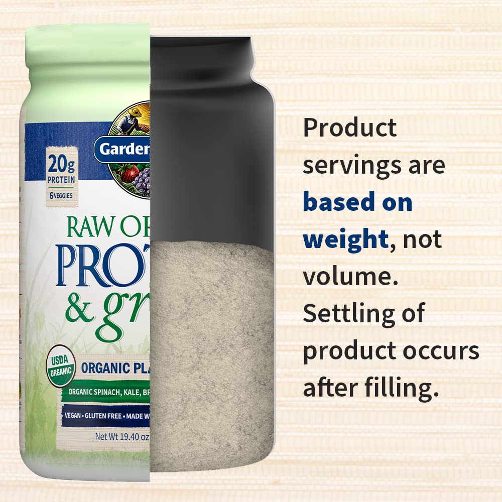 Garden of Life Raw Protein & Greens Vanilla Protein Powder – 20g Plant Based Greens Powder, Probiotics & Enzymes, Post-Workout Recovery, Vegan, Gluten-Free, Non-GMO, 20 Servings Garden of Life buy supplements canada