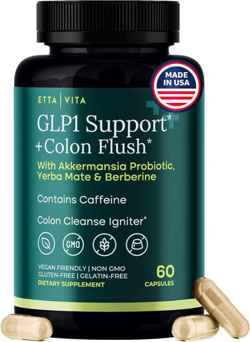 Colon Cleanse + Supplement Weight Loss & Energy - Appetite Suppressant & Fat Burner for women and men with Berberine, Yerba Mate, Psyllium Husk, Senna Leaf Etta Vita buy supplements canada