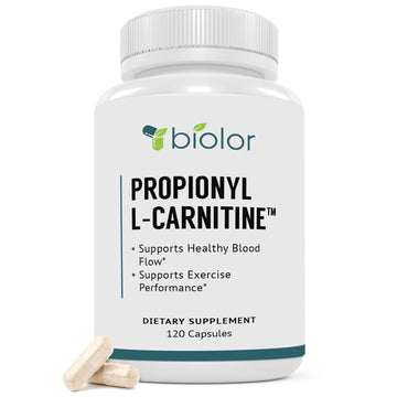 Biolor High Absorption Propionyl-L-Carnitine (PLCAR) No Artificial Fillers - Effective Propionyl L Carnitine HCL Supplement to Support Blood Circulation - 120 Capsules Biolor buy supplements canada