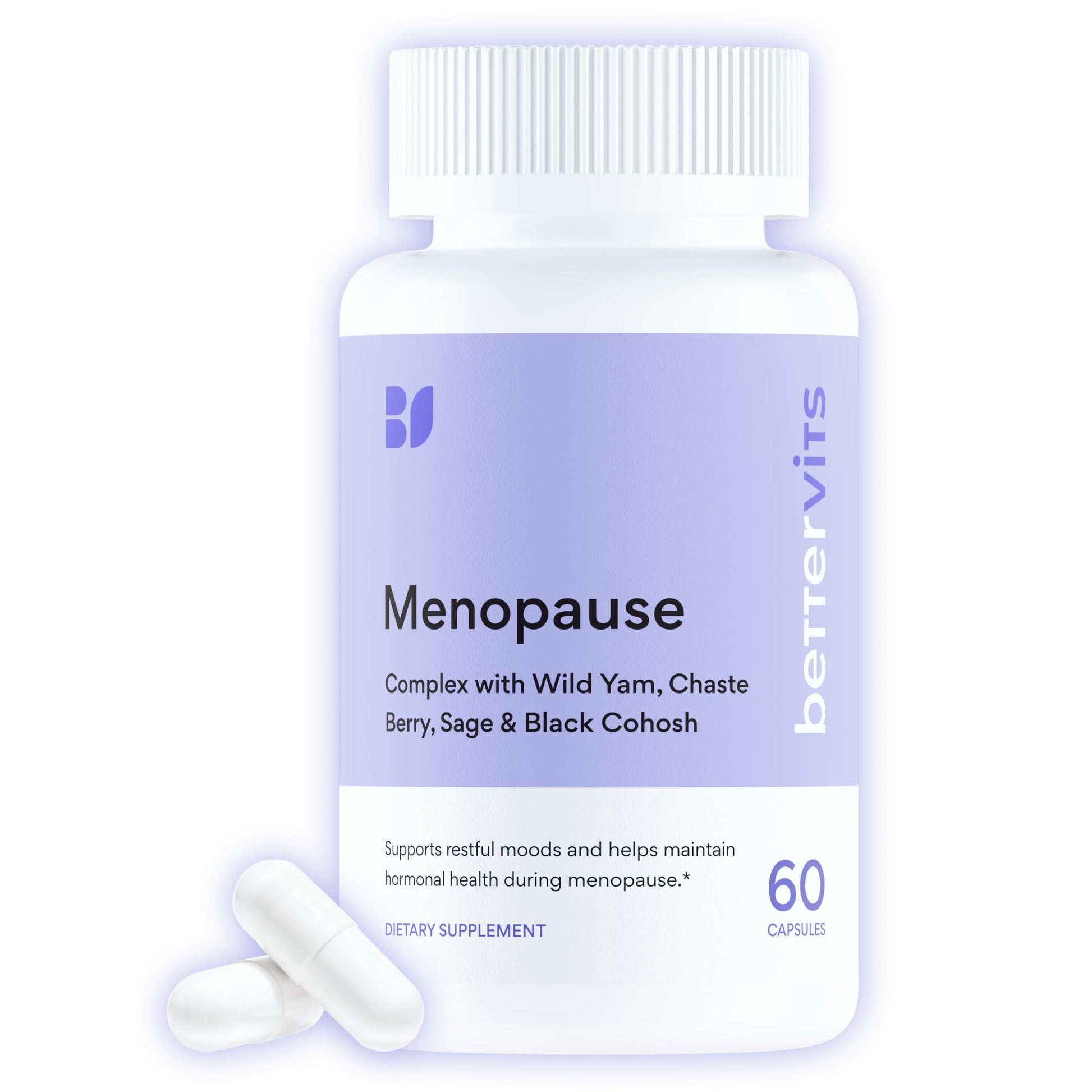 Bettervits Menopause Supplements for Women with Ashwagandha and Zinc | Hormone Balance Support with Vitamins D3 B6 B12 for Hot Flashes | Perimenopause Supplements for Monthly Wellness - 60 Capsules Bettervits buy supplements canada