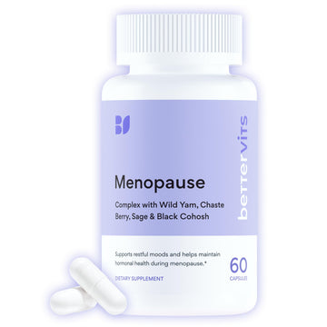 Bettervits Menopause Supplements for Women with Ashwagandha and Zinc | Hormone Balance Support with Vitamins D3 B6 B12 for Hot Flashes | Perimenopause Supplements for Monthly Wellness - 60 Capsules Bettervits buy supplements canada