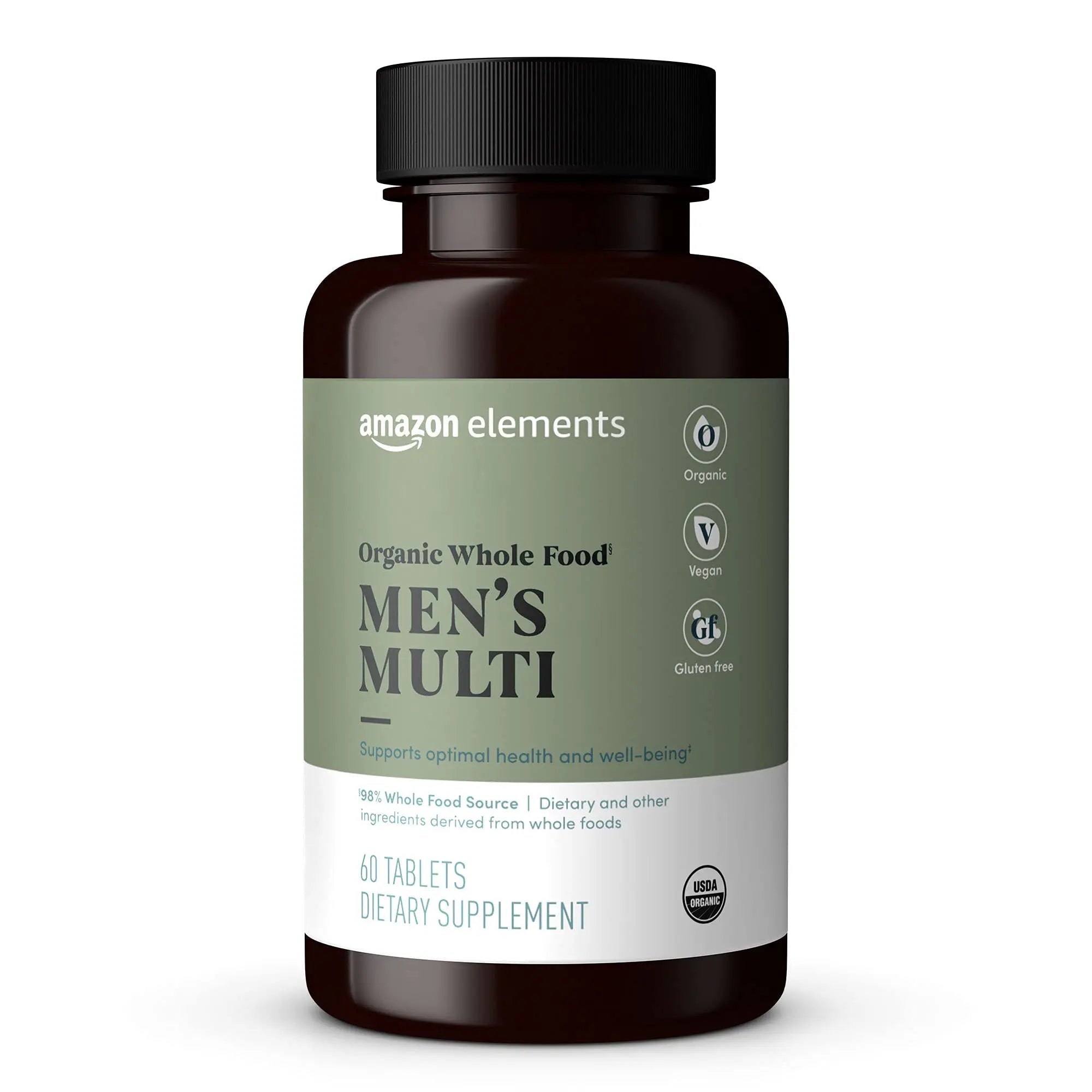 Amazon Elements Organic Whole Food Men's Multi, 60 tablets Amazon Elements buy supplements canada