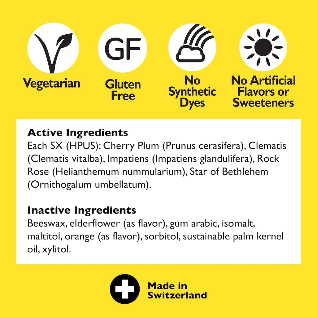 Bach RESCUE PASTILLES, Orange and Elderflower Flavor, Natural Stress RESCUE buy supplements canada
