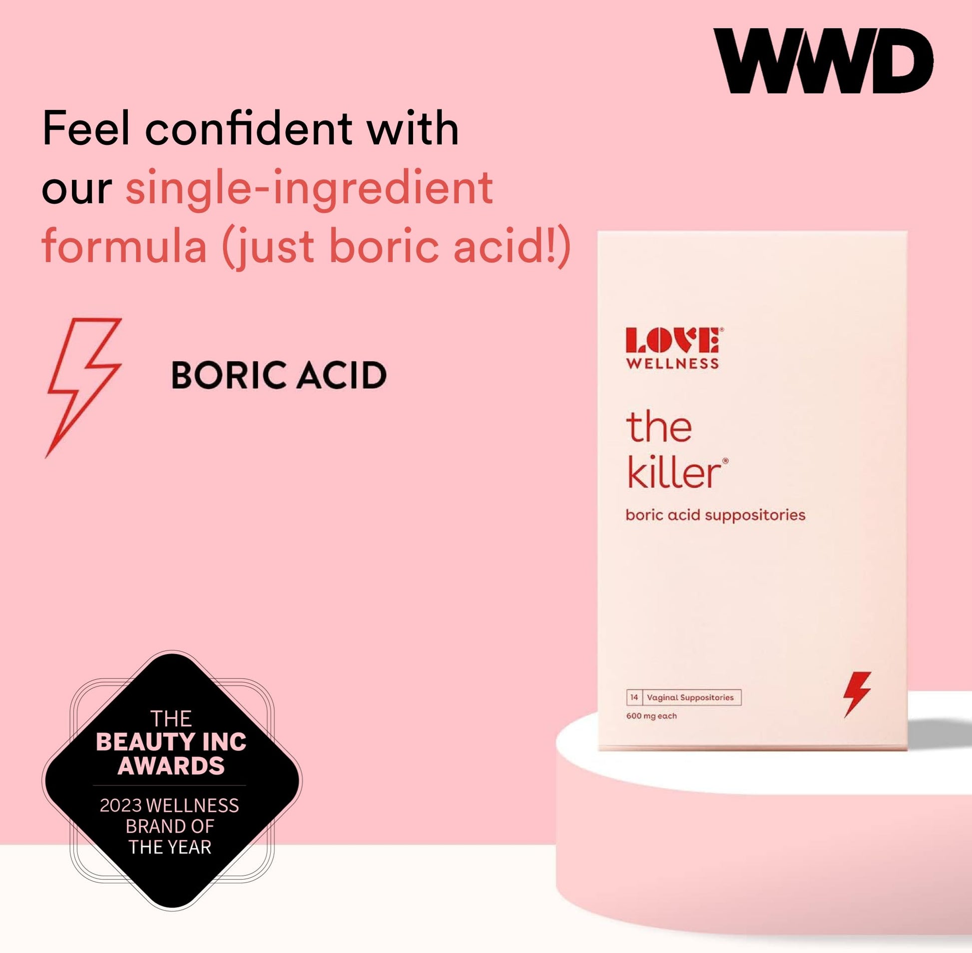 Love Wellness pH Balancing Cleanser & The Killer | Boric Acid Suppositories & Feminine Wash Love Wellness buy supplements canada
