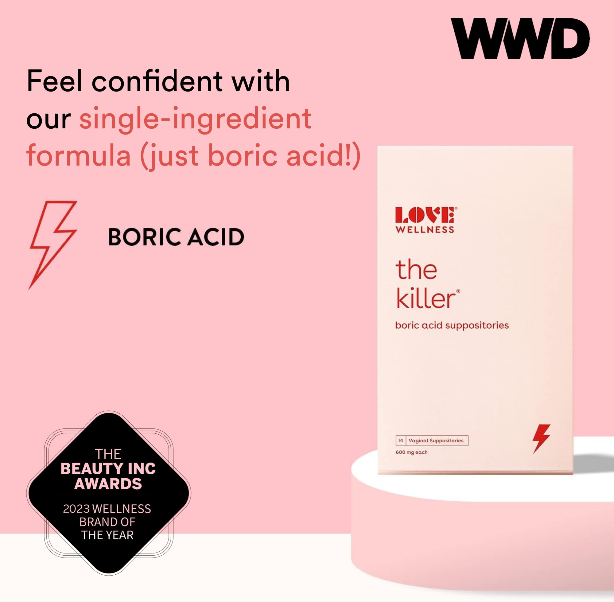Love Wellness Good Girl Probiotics & The Killer | Vaginal pH Balance Supplement & Boric Acid Suppositories Love Wellness buy supplements canada
