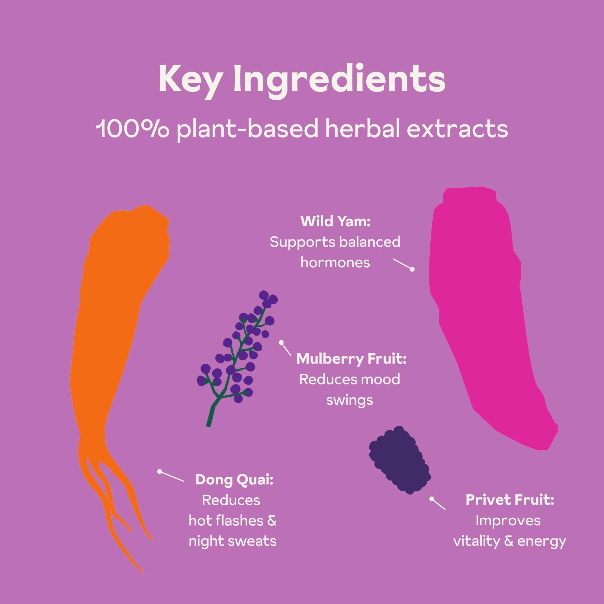 Menopause Gummies for Women | Healthy, Balanced Hormones | Reduce Hot Flashes, Night Sweats | Boosts Mood, Vitality, Energy| Dong Quai, Wild Yam, Mulberry, Privet Fruit | Low Sugar Chews, 60 Gummies Reprise buy supplements canada