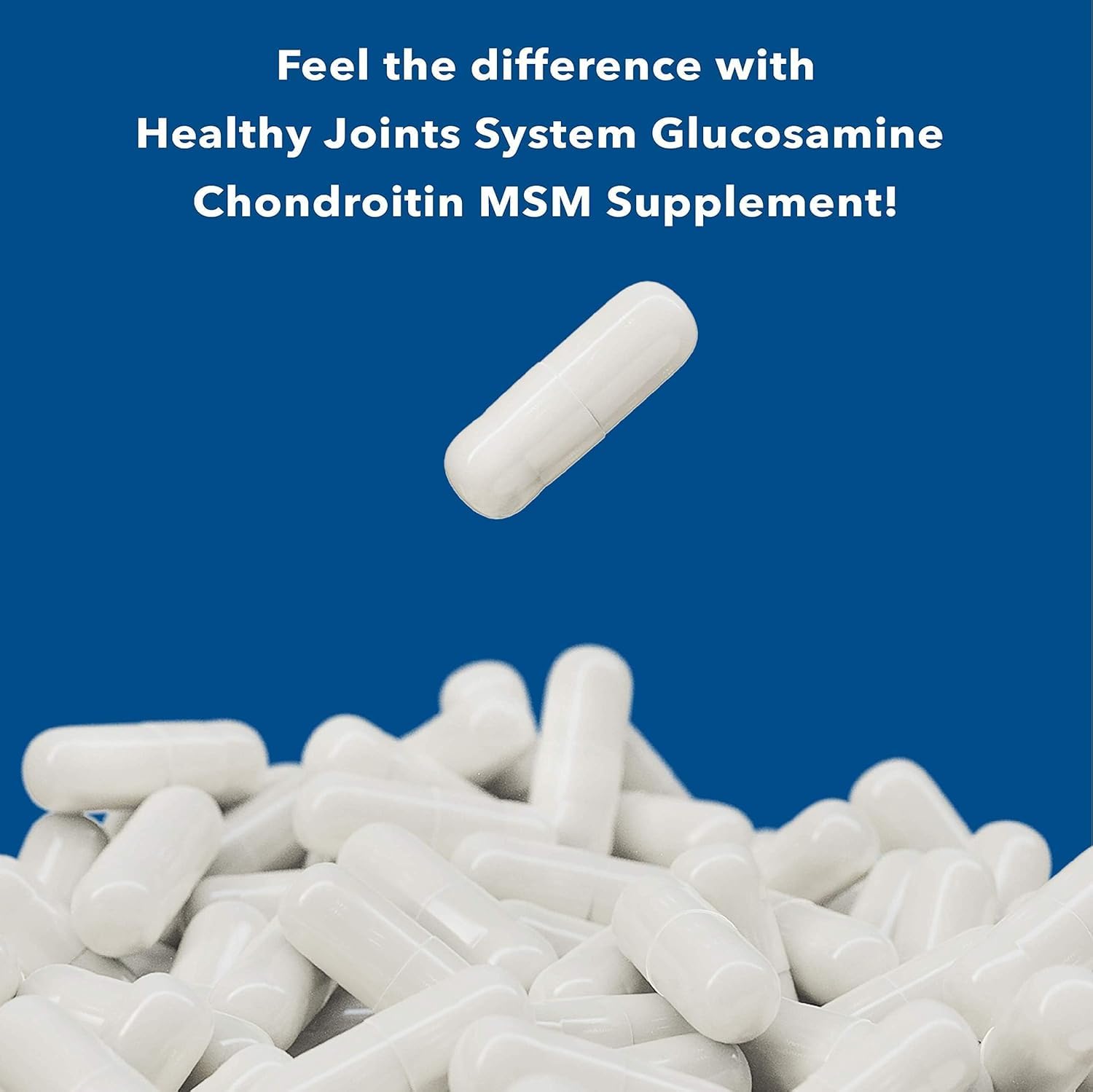 Healthy Joints System Glucosamine Chondroitin MSM Supplement for Joint & Bone Health - 120 Capsules | Joint Support & Discomfort Relief for Back, Knees, Hands Healthy Joints System buy supplements canada