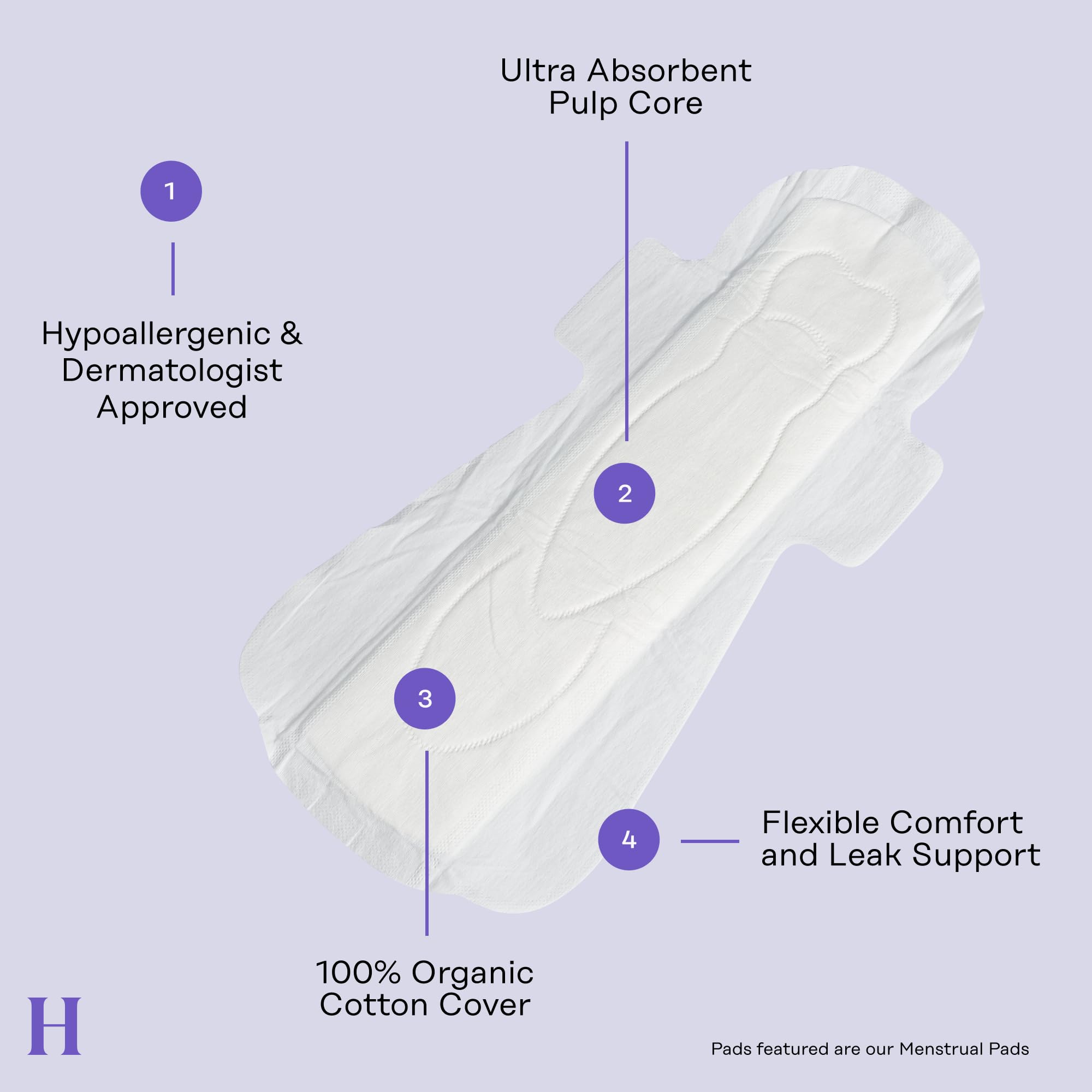 The Honey Pot Company - Non-Herbal Overnight Pads with Wings - Organic Pads for Women The Honey Pot Company buy supplements canada