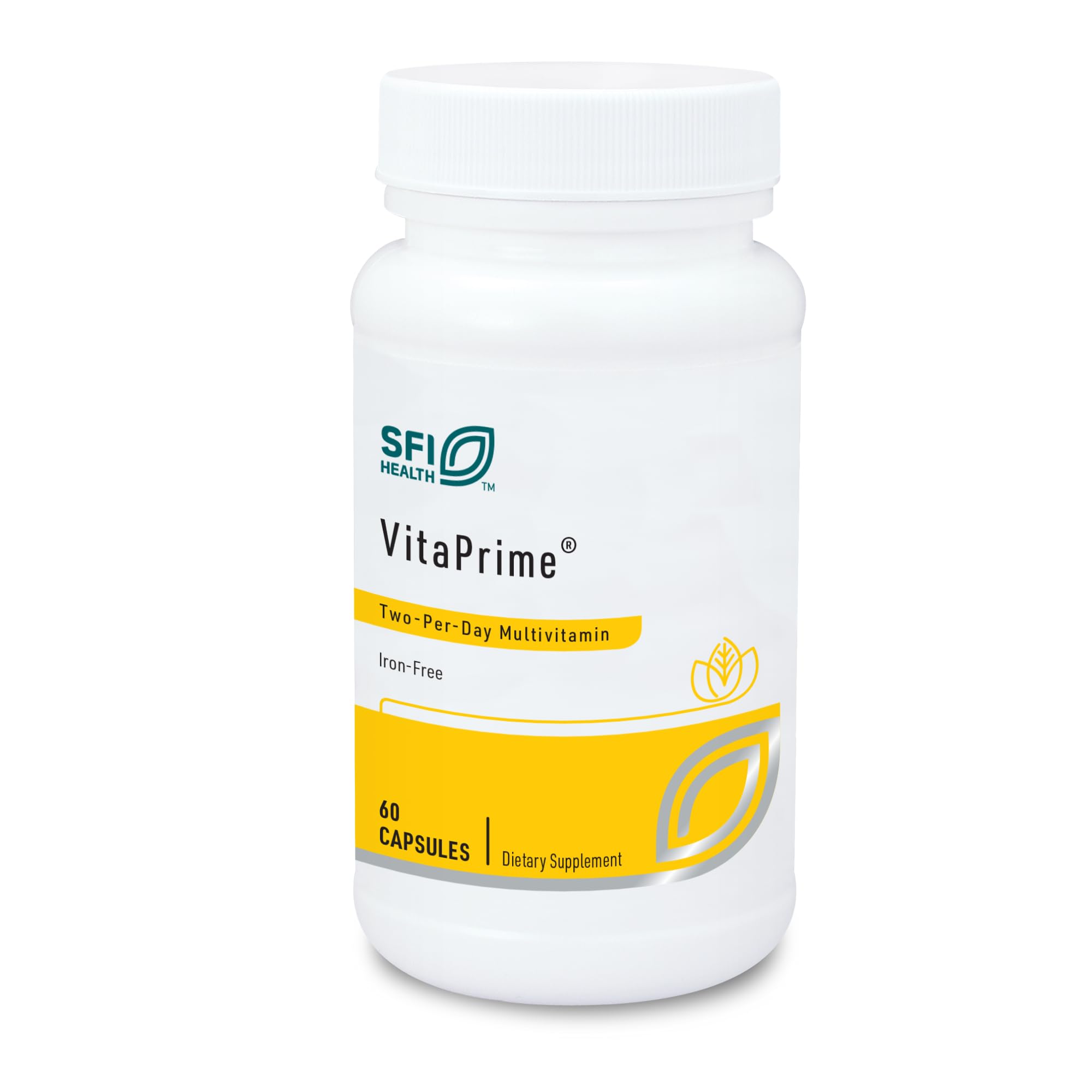Klaire Labs SFI Health VitaPrime - Iron Free Multivitamin for Women & Men - Promote Immune Function & Support Nutritional Gaps - Two-Per-Day Multivitamin with Methyl Folate & B12 (60 Capsules) SFI Health buy supplements canada