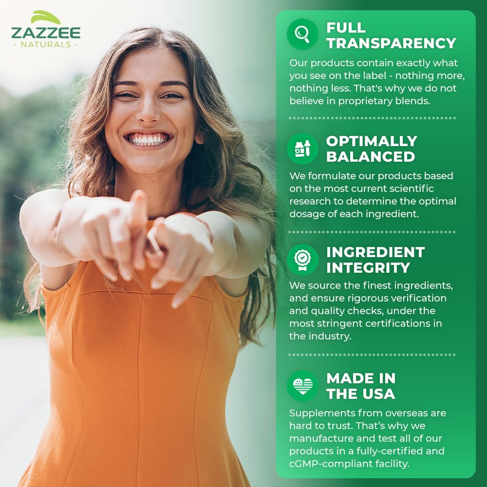 Zazzee Citrus Bergamot 25:1 Extract, 1200 mg Per Serving, 40% Polyphenolic Flavanones, 150 Vegan Capsules, 5 Month Supply, Citrus Bergamia, Antioxidant Support, Certified Kosher, Non-GMO, Made in USA Zazzee buy supplements canada