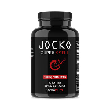 Jocko Fuel Antarctic Krill Oil Omega 3 Fatty Acid Supplements DHA & EPA - 1000mg Softgels - Supports Joints, Mobility