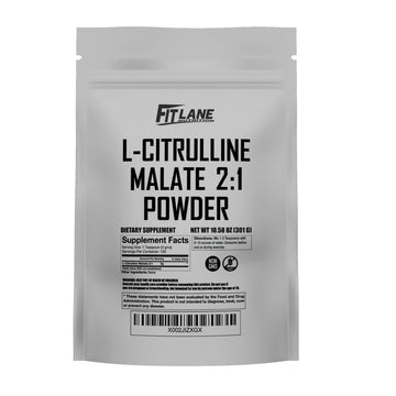 L Citrulline Malate 2 1 Powder 300 Grams - Bulk L Citrulline Powder - Free Form Amino Fit Lane Nutrition buy supplements canada