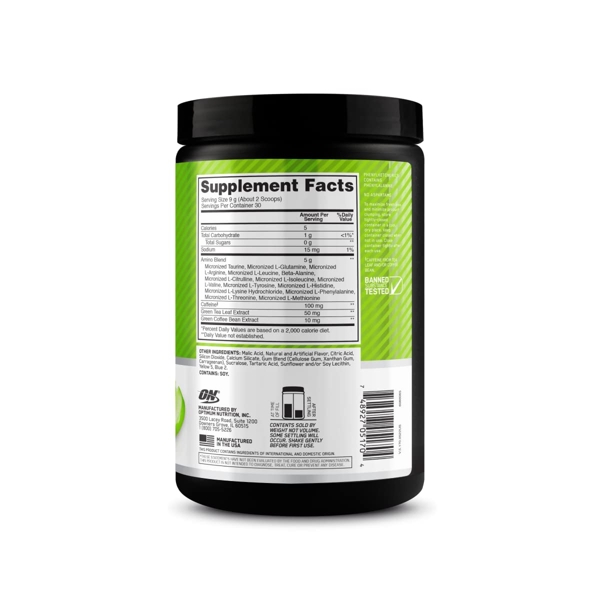 Optimum Nutrition Amino Energy - Pre Workout with Green Tea, BCAA, Amino Acids Optimum Nutrition buy supplements canada