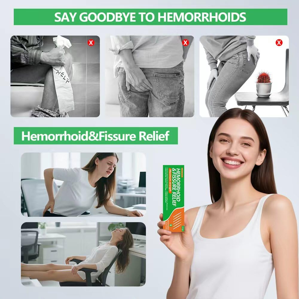Lesdgo Hemorrhoidal Ointment(6 Pre-Filled),Hemorrhoid and Fissure Cream Witch Hazel Maximum Strength Pain Relief,for Itching and Swelling Lesdgo buy supplements canada