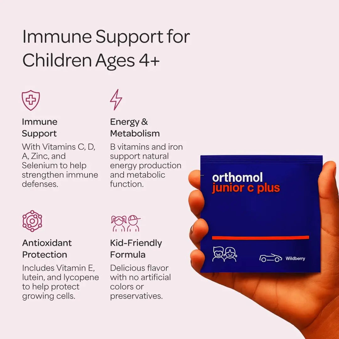 Orthomol Immun Junior C Plus, Kid's Multivitamin, Wildberry Flavor, 30-Day Supply Orthomol buy supplements canada