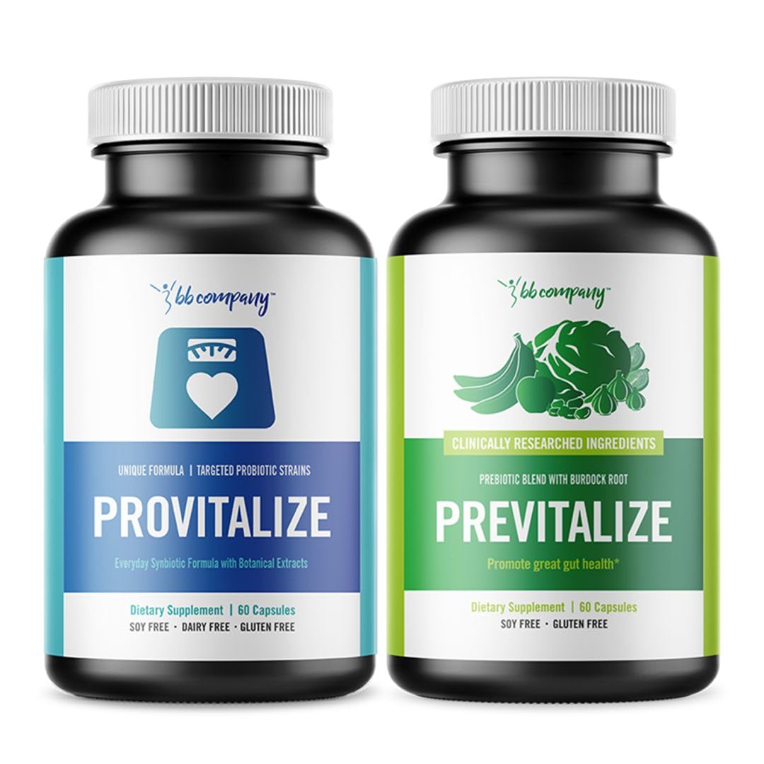 BB Company Slim Gut Bundle | Menopause Prebiotics and Probiotics for Women | Gut Vitamins for Digestive Health | Supports Joint Health