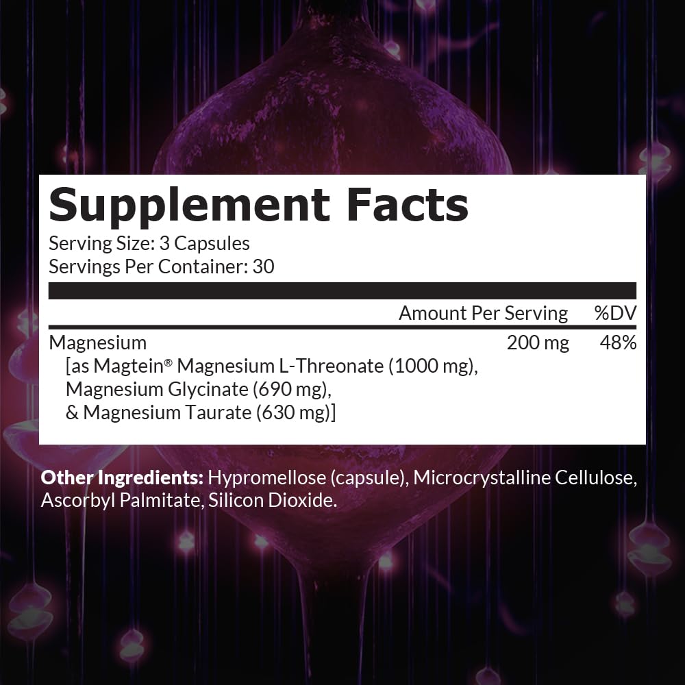 Intelligent Labs MagEnhance Magtein Magnesium Complex Supplement L-Threonate with Magnesium Glycinate and Taurate, 90 Capsules Intelligent Labs buy supplements canada