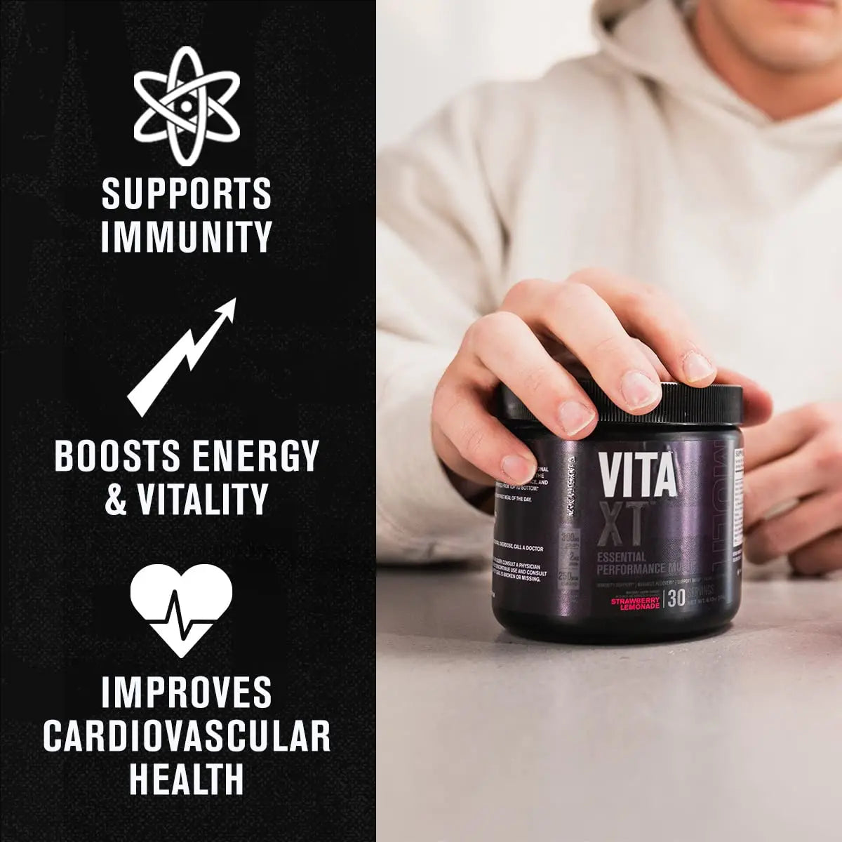 Jacked Factory Vita XT Performance Vitamin Powder - Daily Multivitamin Powder for Men with KSM-66 Ashwagandha, Prebiotic Fiber Jacked Factory buy supplements canada