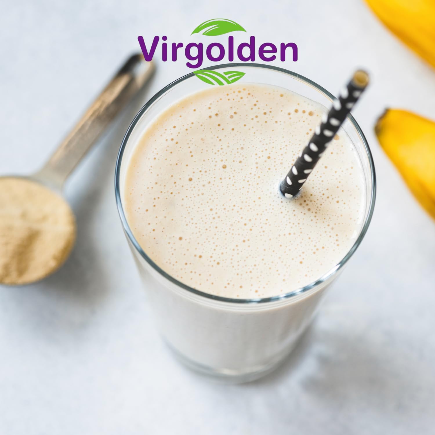 Pea Protein Powder 1kg 80% Pure Plant Protein by Virgolden - Great for Smoothies, Shakes VIRGOLDEN buy supplements canada
