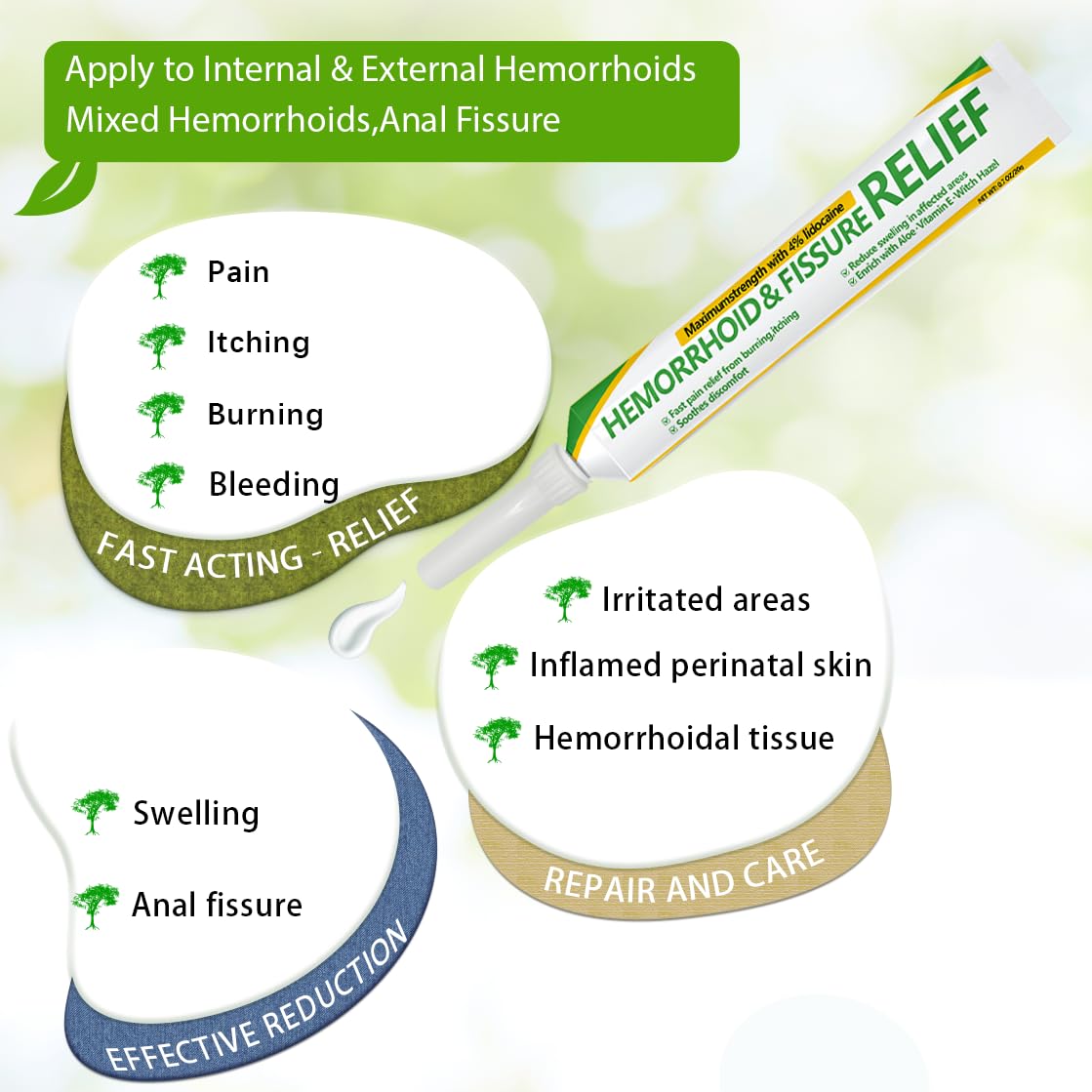 CainNeks Hemorrhoid & Fissure Relief Ointment 20g– 4% Lidocaine Maximum Strength Hemorrhoid Cream, Fast Itching Burning Swelling Relief, Herbs Fast Acting Ingredients. 0.7 oz. CainNeks buy supplements canada